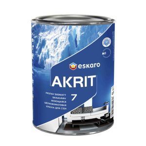  Краска акрилатная матовая интерьерная с высокой износостойкостью "Eskaro Akrit-7" ОСНОВА TR 2.7 л